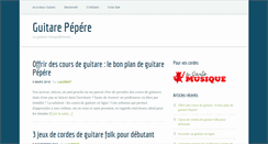 Desktop Screenshot of guitarepepere.fr